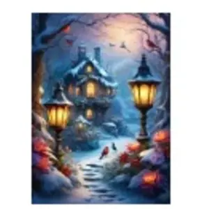 Alipson Puzzle Enchanted Wintery Scene Puzzle-F-50131 pas cher