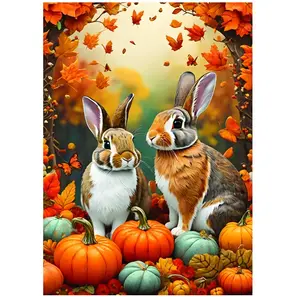 Alipson Puzzle Autumn Bunnies Puzzle-F-50126 pas cher