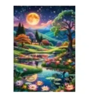 Alipson Puzzle Nuit de Pleine Lune Puzzle-F-50172 pas cher