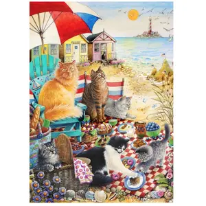 Alipson Puzzle Summer Picnic Puzzle-F-50145 pas cher