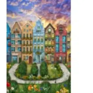 Alipson Puzzle Le Village Arc-en-Ciel Puzzle-F-50302 pas cher