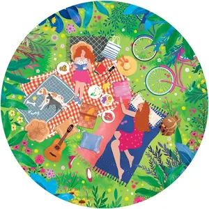 Pieces & Peace Puzzle Rond - Le Pique Nique Peace-F-00282 pas cher