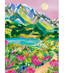 Pieces & Peace Mini Puzzle - Lever de Soleil sur les Alpes Peace-F-00276 pas cher