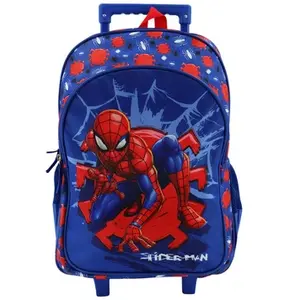 Sac à dos trolley  Spiderman 260254 Bleu pas cher