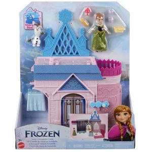Mattel Coffret Chateau D Anna transformable 28 cm 2 Figurines Poupee Set Reine des Neiges 1 Carte offerte pas cher