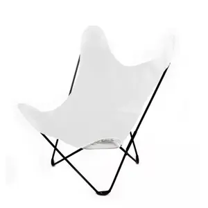 Fauteuil Papillon en coton coloré Blanc 90 cm pas cher