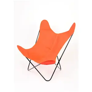 Fauteuil Papillon en coton coloré Orange 90 cm pas cher