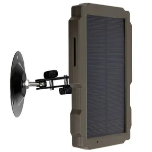 Panneau solaire 12V avec batterie 5000mA pour camera de chasse pas cher