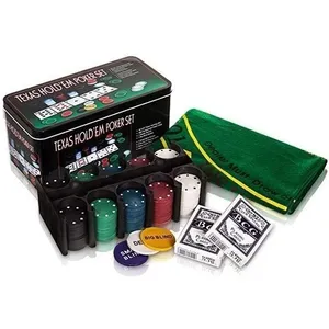 Coffret Jeu Poker 200 Jetons Avec Tapis Et Cartes Jeu De Carte