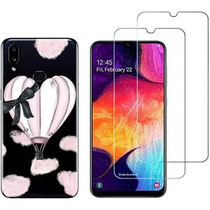Coque pour Samsung Galaxy A10S et 2 protections écran Verre Trempé [Montgolfière] Novago® pas cher