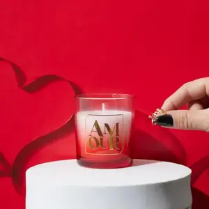 Bougie Parfumée Bijou Surprise "Amour" 110g Rêve Poudré pas cher