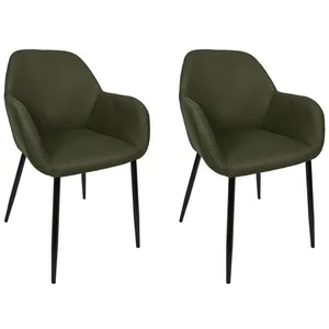 Fauteuil Atome Kaki - Lot De 2 pas cher