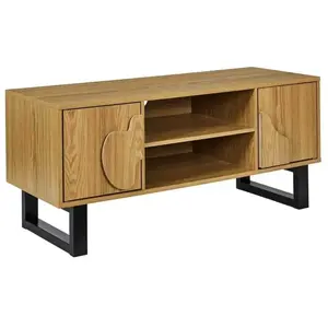Meuble tv en bois et métal Calypso pas cher