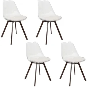 CHAISE TRANSPARENTE COUSSIN COTELE SCOTT BEIGE pas cher