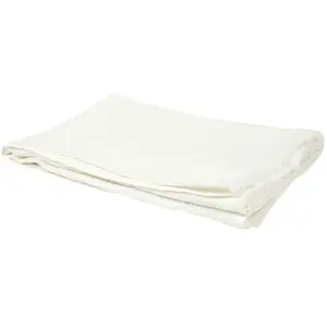 Home Deco Factory - TX9322 - Plaid Gaze De Coton Blanc Craie 120x150cm pas cher