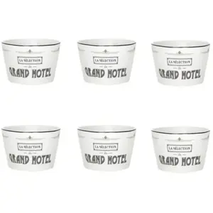 Lot de 6 Coupelles Grand Hôtel 14cm Blanc pas cher