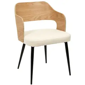 PARIS PRIX Fauteuil assise bouclette Loki pas cher