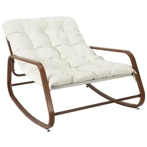 Fauteuil à Bascule Design "miami" 130cm Blanc - Paris Prix pas cher