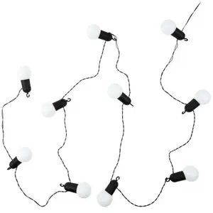 Guirlande Lumineuse Extérieur "ampoule" 5m Noir - Paris Prix pas cher