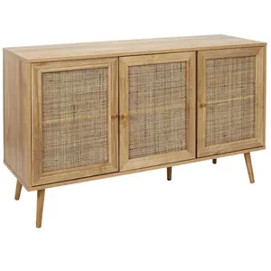 Buffet - Home Deco Factory - Bali - 3 Portes - Vintage - Marron pas cher