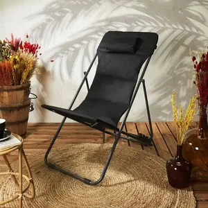Comparateur de prix : The Home Deco Factory Transat En Métal Pliant Corfou