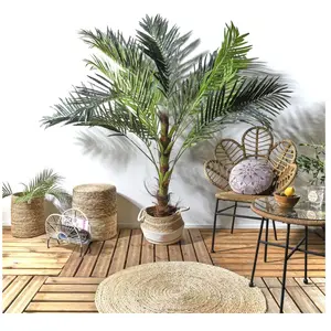 Plante Artificielle En Pot "palmier" 135cm Vert & Noir - Paris Prix pas cher