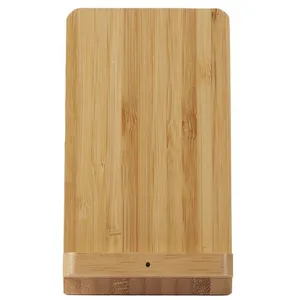 SUPPORT CHARGEUR A INDUCTION BOIS 10W pas cher