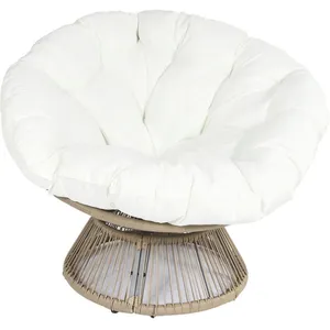 HOME DECO FACTORY Fauteuil Papasan "Cancun" 96cm Naturel pas cher