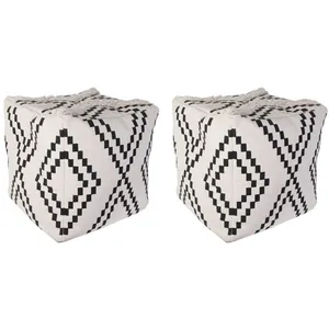 Pouf Berbere Mirage - 45 x 45 x 45 cm M2 pas cher