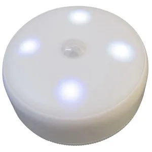 AC-DÉCO Détecteur de mouvement - 4 LED - D 7 cm x H 28 cm - Blanc pas cher