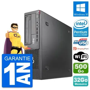 PC Fujitsu Esprimo E920 DT Intel G3220 RAM 32Go Disque 500Go Windows 1... pas cher