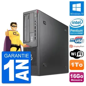 PC Fujitsu Esprimo E920 DT Intel G3220 RAM 16Go Disque 1To Windows 10 ... pas cher