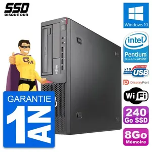 PC Fujitsu Esprimo E920 DT Intel G3220 RAM 8Go SSD 240Go Windows 10 Wi... pas cher