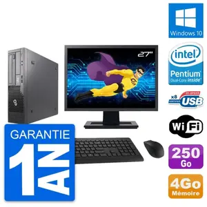 PC Fujitsu E500 DT Ecran 27" Intel G630 RAM 4Go Disque 250Go Windows 1... pas cher