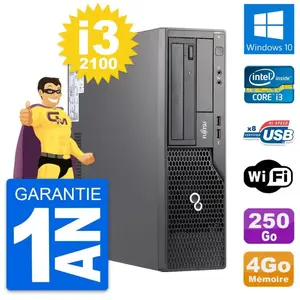 PC Fujitsu Esprimo E500 DT Intel i3-2100 RAM 4Go Disque 250Go Windows ... pas cher