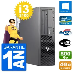 PC Fujitsu Esprimo E500 DT Intel i3-2100 RAM 4Go Disque 500Go Windows ... pas cher