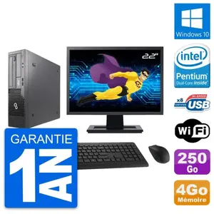 PC Fujitsu E500 DT Ecran 22" Intel G630 RAM 4Go Disque 250Go Windows 1... pas cher