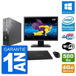 PC Fujitsu E500 DT Ecran 19" Intel G630 RAM 4Go Disque 500Go Windows 1... pas cher