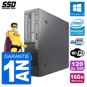 PC Fujitsu Esprimo E500 E85+ DT Intel G630 RAM 16Go SSD 120Go Windows ... pas cher