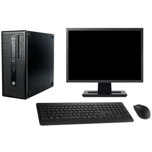 PC Tour HP 600 G1 Ecran 19 Intel G3220 RAM 8Go Disque 500Go Windows 10 Wifi pas cher