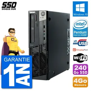 PC Lenovo ThinkCentre M92p SFF Intel G630 RAM 4Go SSD 240Go Windows 10... pas cher