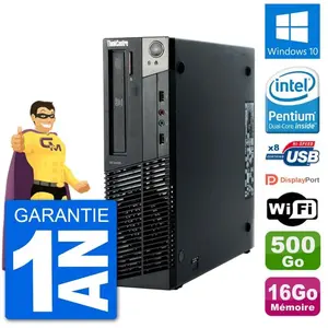 PC Lenovo M92p SFF Intel G630 RAM 16Go Disque Dur 500Go Windows 10 Wif... pas cher