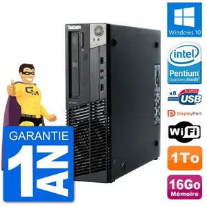 PC Lenovo M92p SFF Intel G630 RAM 16Go Disque Dur 1To Windows 10 Wifi pas cher
