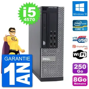PC Dell 9020 SFF Intel Core i5-4570 RAM 8Go Disque Dur 250Go Windows 1... pas cher