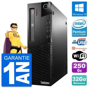 PC Lenovo ThinkCentre M93p SFF Intel G3220 RAM 32Go Disque 250Go Windo... pas cher