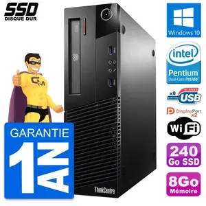 PC Lenovo ThinkCentre M93p SFF Intel G3220 RAM 8Go SSD 240Go Windows 1... pas cher