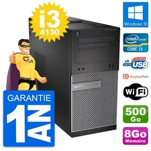 PC Tour Dell OptiPlex 3020 Intel i3-4130 RAM 8Go Disque 500Go Windows ... pas cher