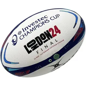 Ballon de Rugby Gilbert Innovo de la finale Investec Champions Cup 202... pas cher
