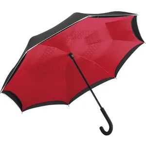 FARE Parapluie standard FP7715 - noir et rouge pas cher