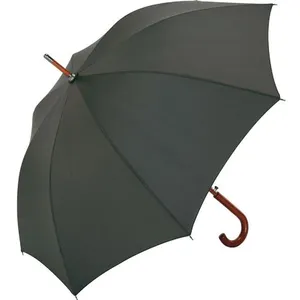 Parapluie standard - FARE - FP3310 - Gris anthracite - Automatique - Polyester pongé - Fibre de verre - Bois pas cher